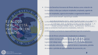 Sexual Harassment Prevention Training for All Employers, Spanish
